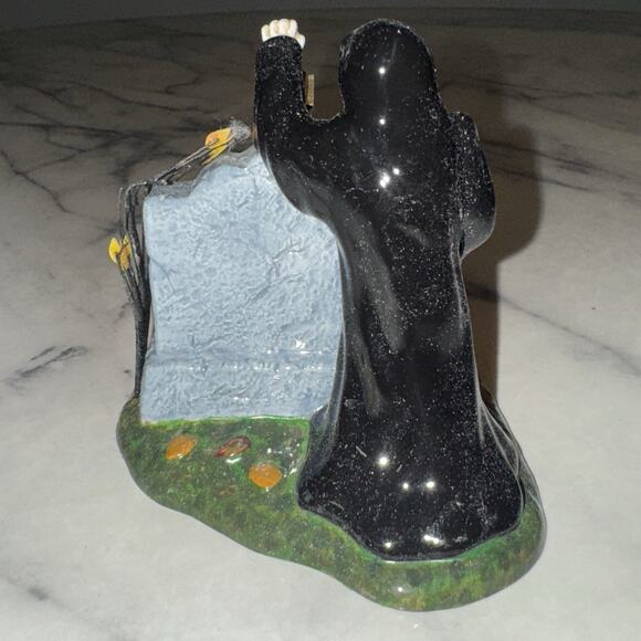 Department 56 Snow Village Halloween Spooky Sign Grim Reaper 53044 Customizable - Picture 5 of 7